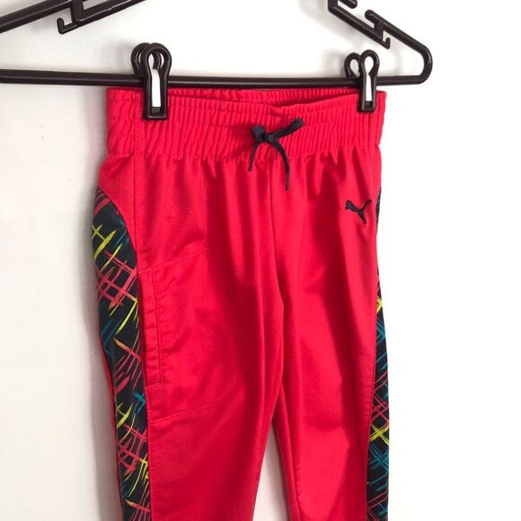 Puma Pink Athletic Sweatpants Girls Size Small - Picture 2 of 7